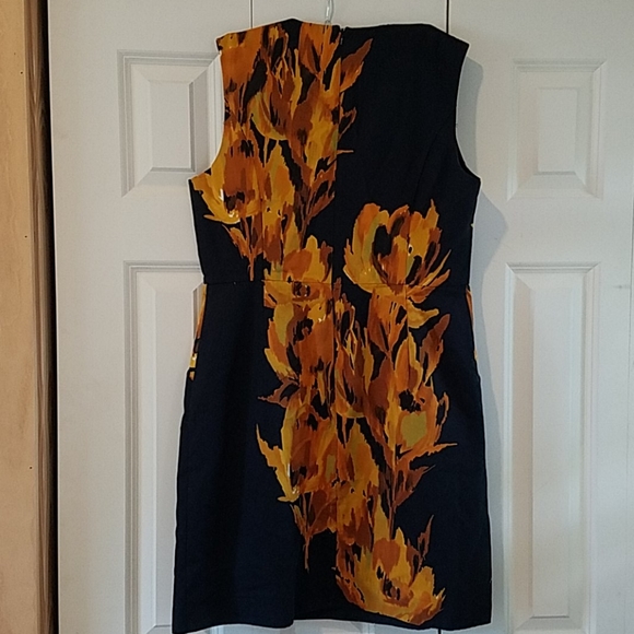 Anthropologie black floral print dress - Picture 2 of 4